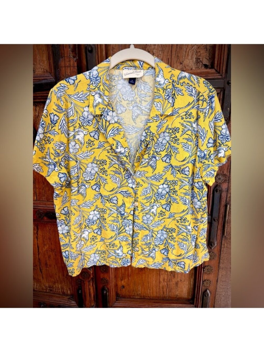 Universal Thread Yellow Floral Top